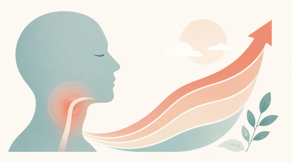 HPV oropharyngeal cancer rising incidence concept illustration