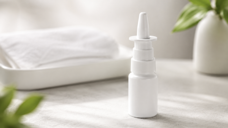 esketamine Spravato depression nasal spray device on a clinic table