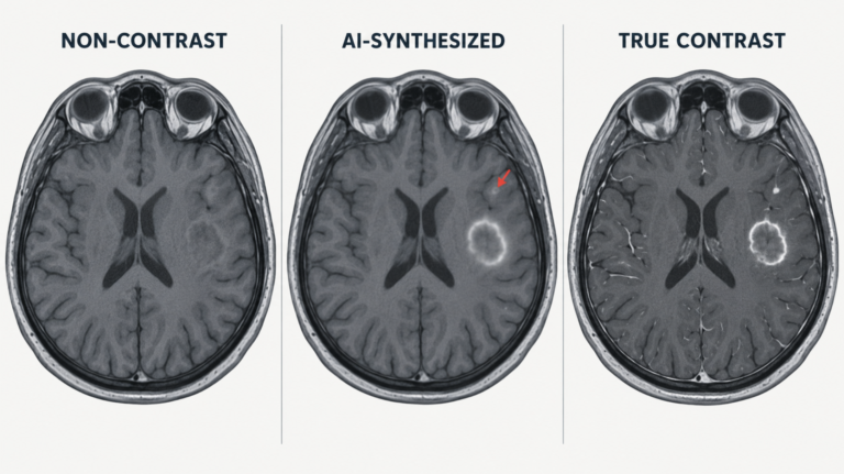 AI virtual contrast enhancement compared with non-contrast and true contrast-enhanced brain MRI